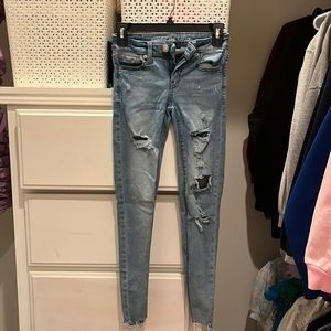 size 00 american eagle jeans (next level stretch)